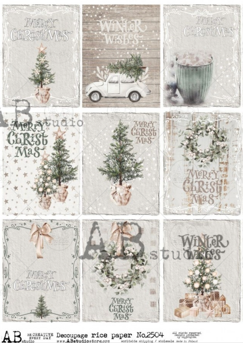 A4  White Christmas Icons AB Studios 2504