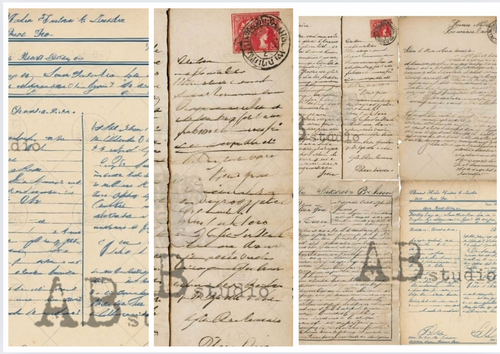 The Old Document Bundle: 3 fab rice papers that look like old documents!