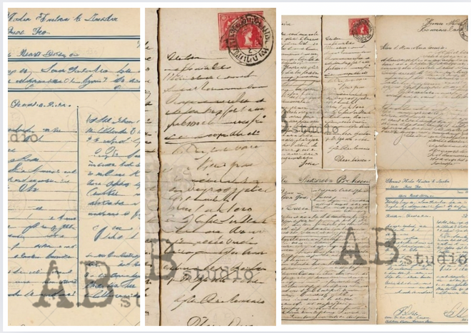 The Old Document Bundle: 3 fab rice papers that look like old documents!