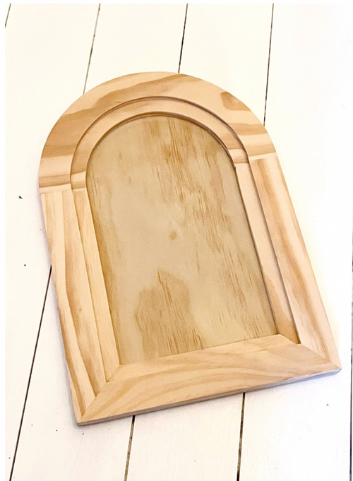 Huge Arched Wood Gallery Blank !! 11" x 16" (does not qualify for free shipping)