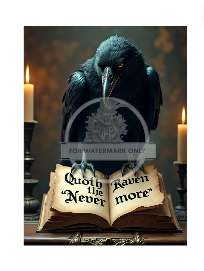 DIGITAL IMAGE: Quoth The Raven Instant Download