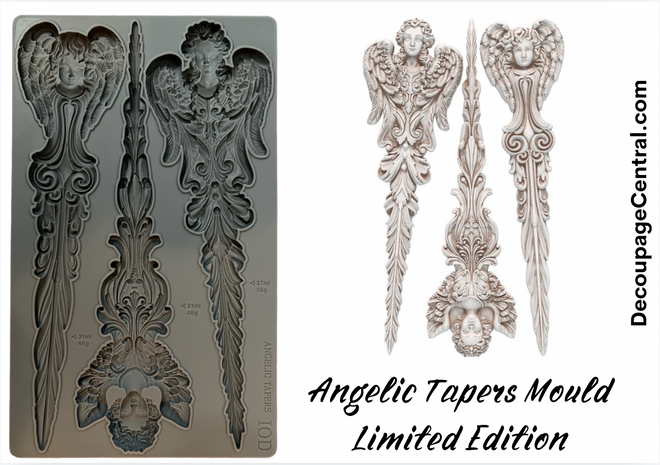 NEW IOD ANGELIC TAPERS Silicone Mould, 6" x10"  LIMITED EDITION