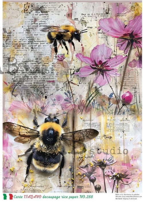 A4 Bee Collage Carte Italiano 288