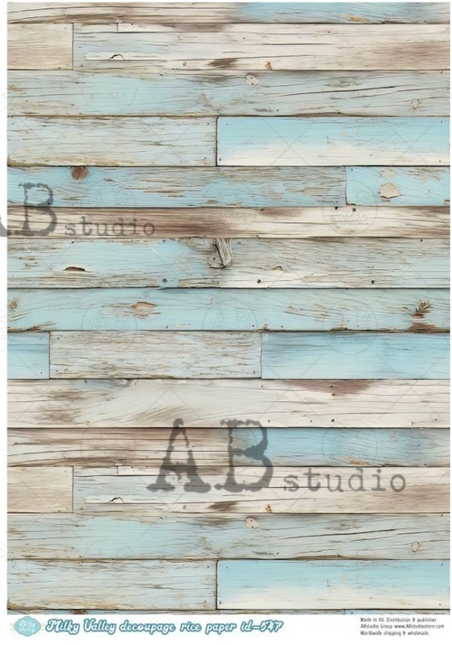 A4 Milky Valley Vintage Blue Beadboard AB Studios ID 547