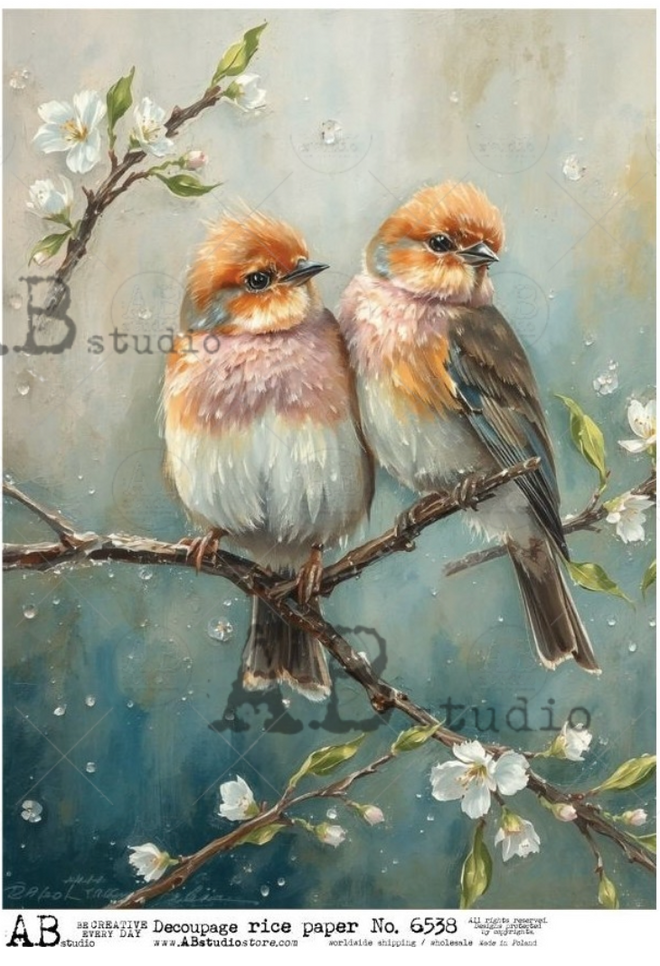 A4 Birds n Blossoms AB Studios 6538