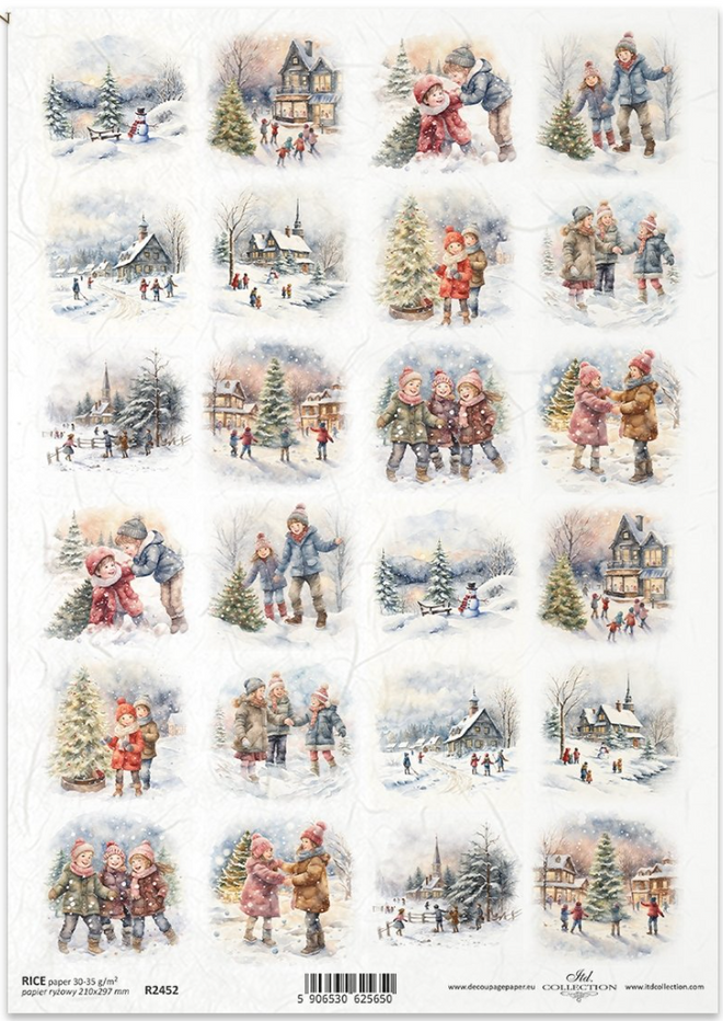 A4 Snow day  Minis Multi R2452