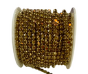 Gold Rhinestone Chain – SS6 Crystal Trim (10 Yard Roll)