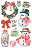 IOD Darling Holiday LIMITED EDITION Rub on Transfer 12" x 8" Pad