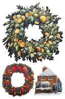 IOD A Cotswold Christmas LIMITED EDITION Rub on Transfer 12" x 8" Pad