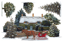 IOD A Cotswold Christmas LIMITED EDITION Rub on Transfer 12" x 8" Pad