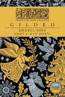 IOD GILDED LIMITED EDITION Gold & Siliver FOIL Transfer Angels Sing, Rub on Transfer 8" x12" Pad