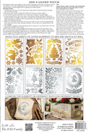 IOD GILDED LIMITED EDITION Gold & Siliver FOIL Transfer Angels Sing, Rub on Transfer 8" x12" Pad
