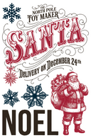IOD The North Pole Paint Inlays 8" x12" Pad, 8 pages LIMITED EDITION