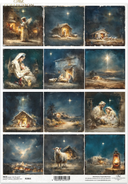 ITD  A4 Nativity Multi Rice Paper  R2865