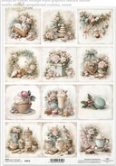 ITD  A4 Sugarplum Christmas Rice Paper  R2878