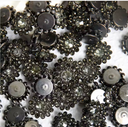Bloom & Sparkle™ Rhinestone Flatbacks – Midnight | 14mm | 50 Pieces