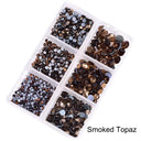 Soft Crystal Mix  "Smoked Topaz"– Dimensional Finishing Accents (1200 pc Set)