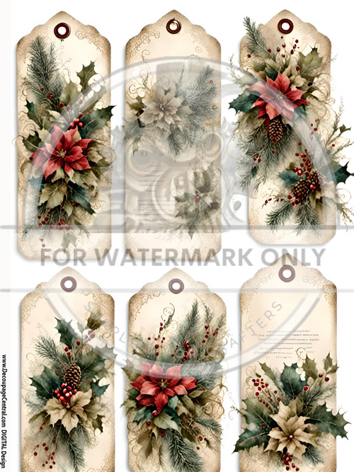 DIGITAL COLLECTION: The Christmas Tag Collection : 42 gift tags!  Instant Download