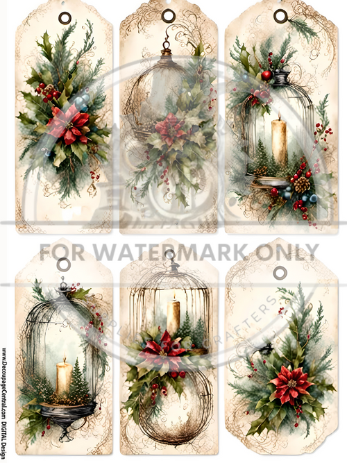 DIGITAL COLLECTION: The Christmas Tag Collection : 42 gift tags!  Instant Download