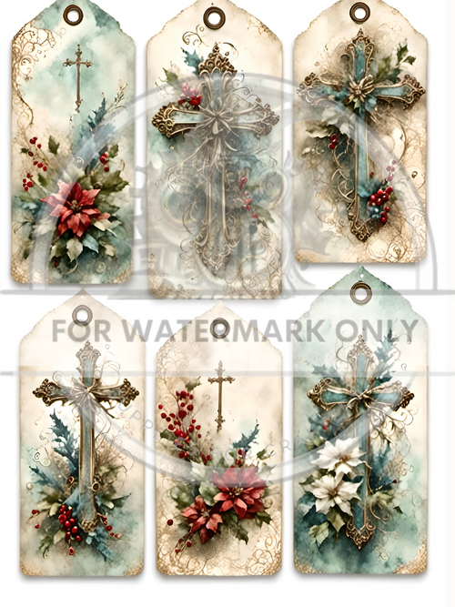 DIGITAL COLLECTION: The Christmas Tag Collection : 42 gift tags!  Instant Download