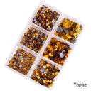 Crystal Rhinestones "Topaz"– Dimensional Finishing Accents (1200 pc Set)