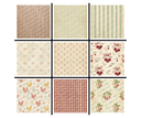 A4 Vintage Flour Sack Bundle : 9 piece collection