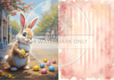 A3 Adorable Easter Bunny Coordinated Collection Rice Paper DC5074 - Decoupage Central