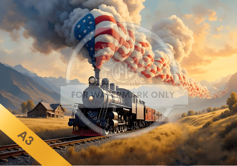 A3 American Steam Rice Paper DC5078 – Decoupage Central