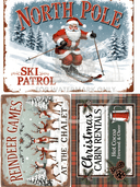 A3 Chalet Cheer Trio Truck Rice Paper DC5090 - Decoupage Central