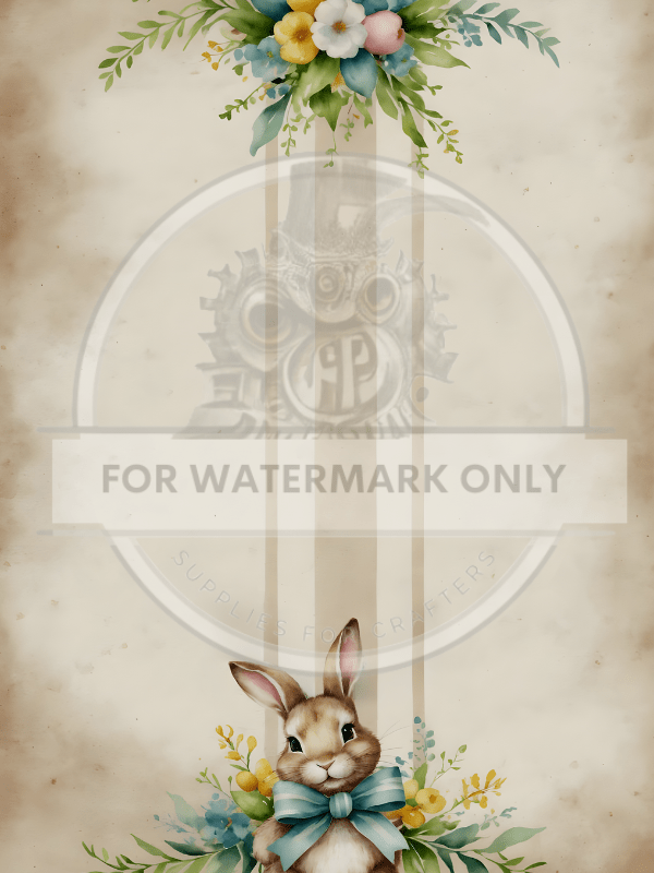 A3 Easter Linen Stripe Rice Paper DC5079 - Decoupage Central