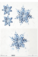 A3 ITD Big Snowflakes Decoupage Paper R1324L - Decoupage Central