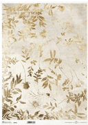 A3 ITD Gold Leaf Background Decoupage Paper R0949L - Decoupage Central