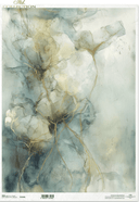 A3 ITD R1546L Sea Glass Petals Decoupage Paper - Decoupage Central
