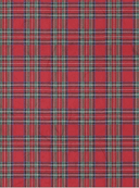 A3 ITD RED Holiday Plaid Background Decoupage Paper R0490L - Decoupage Central