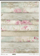 A3 ITD Shabby Rose Plank Cottage Decoupage Paper R0534L - Decoupage Central