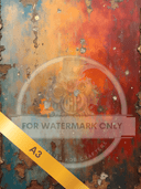 A3 Patina Spring Background Rice Paper DC5077 - Decoupage Central