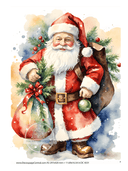 A3 Saint Nick Rice Paper DC5031 - Decoupage Central