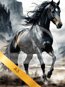A3 The Stallion Rice Paper DC5073 - Decoupage Central