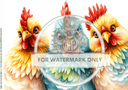 A3 What You Cluckin' bout? Rice Paper DC5082 - Decoupage Central