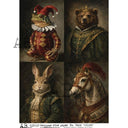 A4 AB Studio 7602 Royal Curiosities Quartet - Decoupage Central