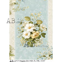 A4 AB Studio 7632 Vintage Blue Bouquet - Decoupage Central