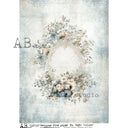 A4 AB Studio 7639 Vintage Floral Frame - Decoupage Central