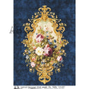 A4 AB Studio 7656 Midnight Baroque Bouquet - Decoupage Central