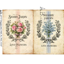 A4 AB Studio 7698 Shabby Jardin Bouquet Duo - Decoupage Central