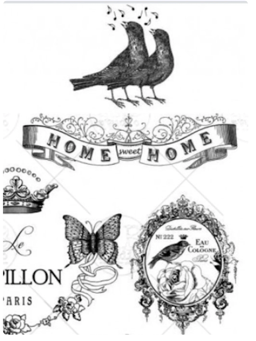 A4 AB Studios 1698 Labels - Decoupage Central