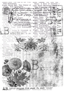 A4 AB The Ledger Page Decoupage Rice Paper, 6523 - Decoupage Central
