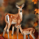 A4 Autumn in the Forest Rice Paper DC128 - Decoupage Central