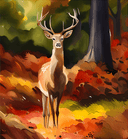 A4 Autumn in the Forest Rice Paper DC128 - Decoupage Central