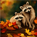 A4 Autumn in the Forest Rice Paper DC128 - Decoupage Central