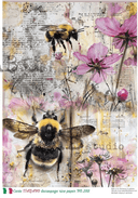 A4 Bee Collage Carte Italiano 288 - Decoupage Central